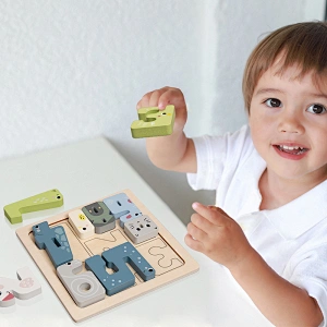 PHOOHI wooden Funny Jigsaw Puzzle Game